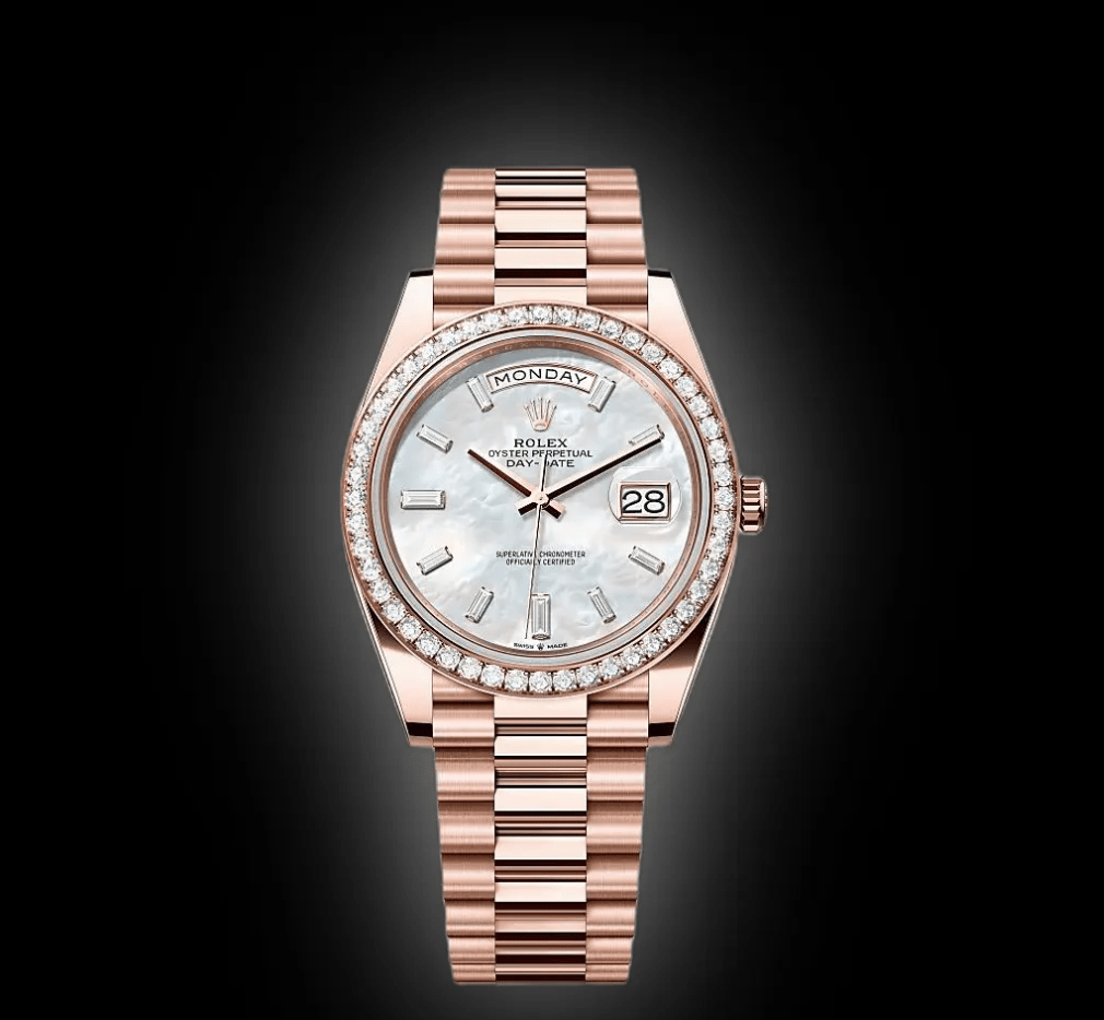 RLX Day-Date Mother of Pearl Diamonds Dial 228345rbr-0026