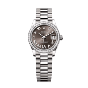 RLX Datejust m278289RBR-0020 Dark Grey Dial White Gold President