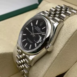 RLX Datejust 36mm 126200 Stainless Steel Black Dial Jubilee Watch