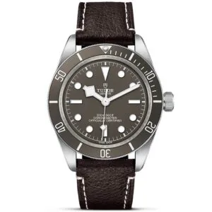 TUDOR Black Bay 58 925 39mm Silver Case Taupe Dial Leather Strap Watch M79010SG-0001