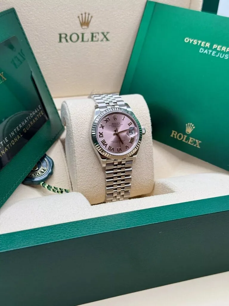 RLX Datejust m278274-0019/0020 Pink 31mm Dial Oyster Watch