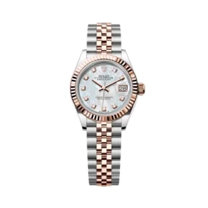 RLX Lady-Datejust 31mm 279171 White Mother Of Pearl Diamond Oyster Stainless Steel and Rose Gold