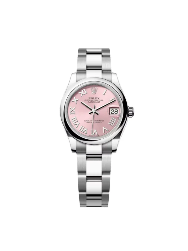 RLX Datejust m278240-0013/0014 31mm Pink Roman Domed Bezel Oyster Oystersteel