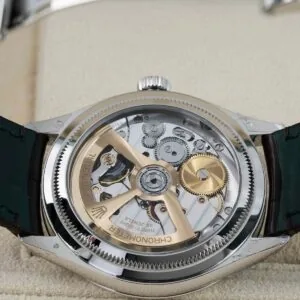 Rolex 1908 Platinum Ice Blue Dial Brown Alligator Strap - 52506-0002