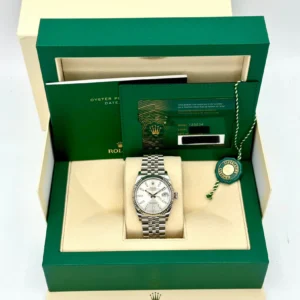 RLX Datejust 36mm 126234 Silver Index Dial Oyster Stainless Steel