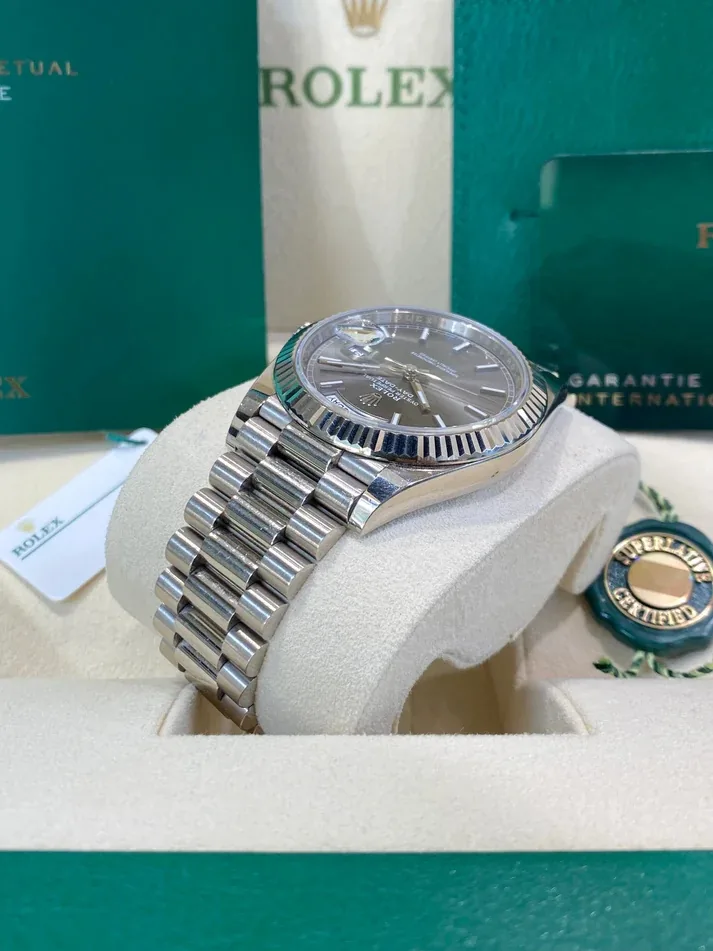 RLX Day-Date 40mm Slate Diamonds Dial 228236-0013