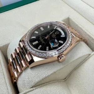 RLX Day-Date 40mm Eisenkiesel / Diamonds Dial 228345rbr-0016