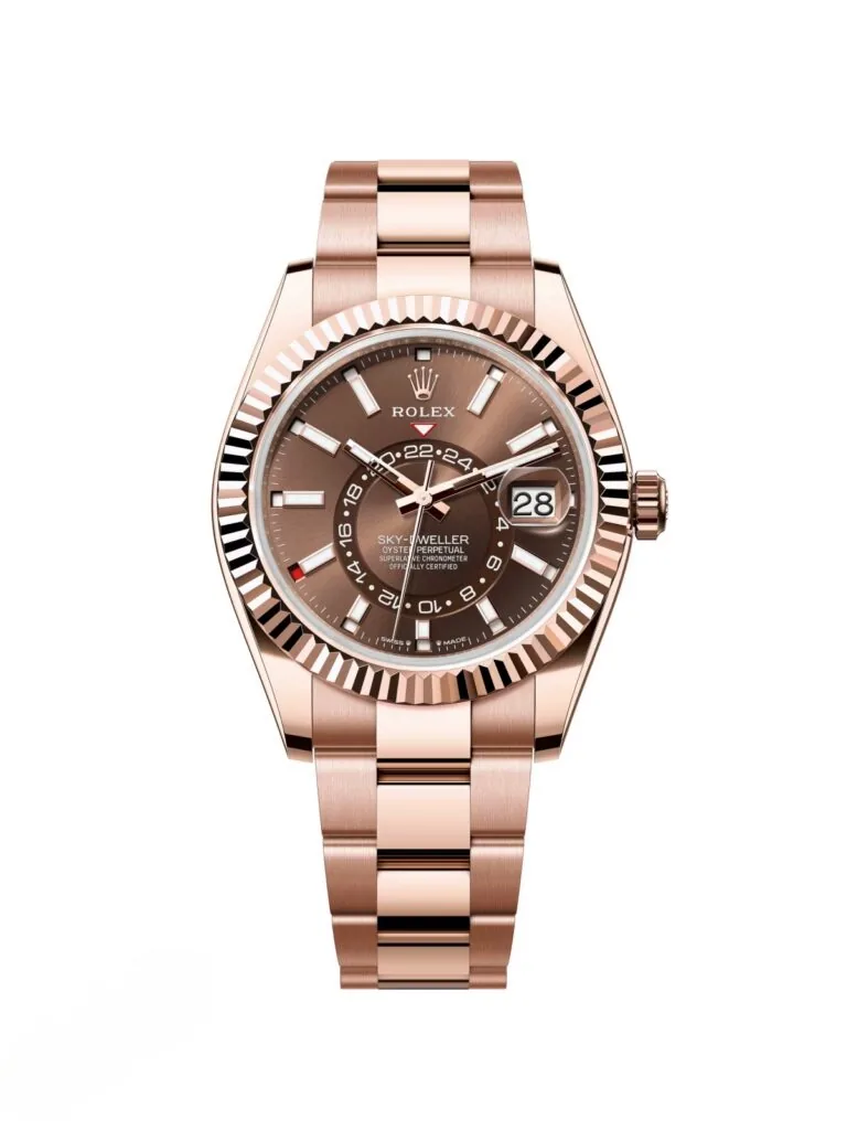 RLX Sky-Dweller 42mm 336935-0002/0006 Rose Gold Chocolate Dial Jubilee