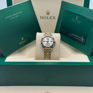RLX Lady-Datejust 31mm 279173 Silver Diamond Dial Oyster Bracelet