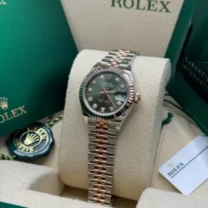 RLX Lady-Datejust 31mm 279171 Green Diamond Oyster Stainless Steel and Rose Gold
