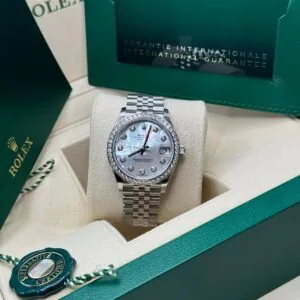 RLX Datejust m278384RBR-0007/0008 Mother-of-Pearl 31mm Dial Oyster Watch