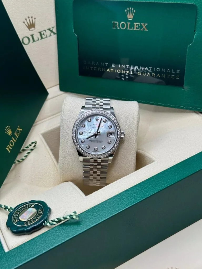 RLX Datejust m278384RBR-0007/0008 Mother-of-Pearl 31mm Dial Oyster Watch