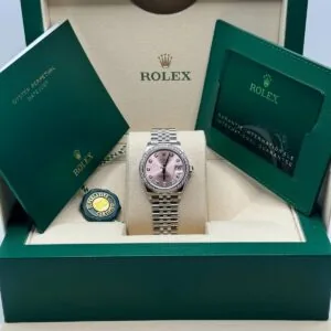 RLX Lady-Datejust 31mm 279384RBR Pink Dial Oyster Bracelet