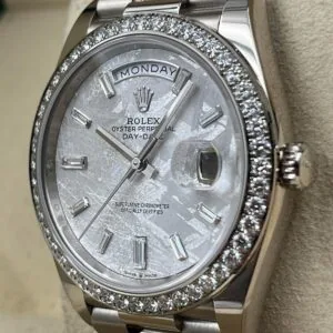 RLX Day-Date 40mm 228349RBR-0040 Meteorite Dial President Bracelet