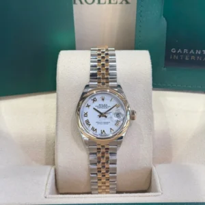 RLX Lady-Datejust 31mm 279163 White Roman Dial Oyster Bracelet