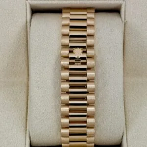 RLX Day-Date 40mm Yellow Gold President Mother of Pearl Diamond Baguette Dial - 228238