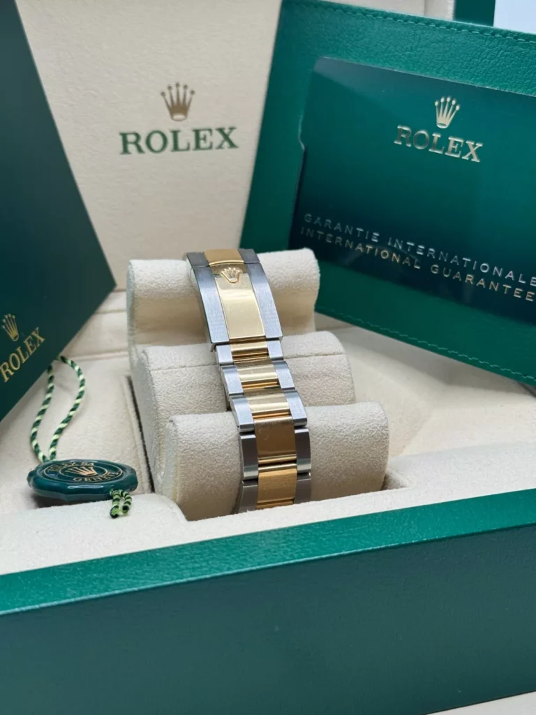 RLX Datejust 41mm Two-Tone Yellow Gold Fluted Bezel Champagne Diamond Dial Oyster - 126333