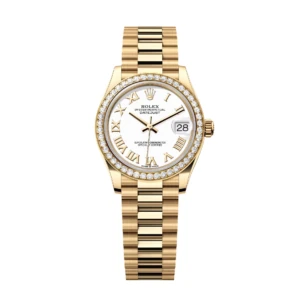 RLX Datejust m278288RBR-0009 White 31mm Dial President Bracelet Watch
