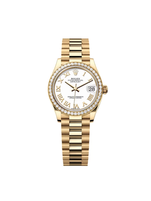 RLX Datejust m278288RBR-0009 White 31mm Dial President Bracelet Watch