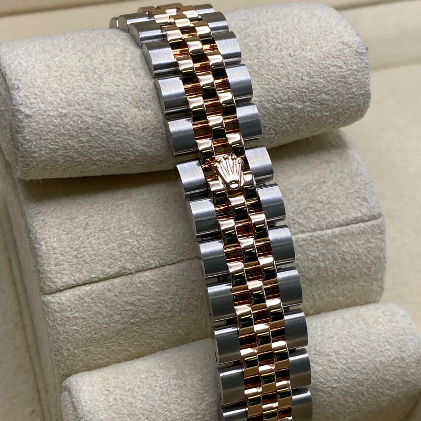 RLX Lady-Datejust 31mm 279171 Chocolate Index Oyster Stainless Steel and Rose Gold