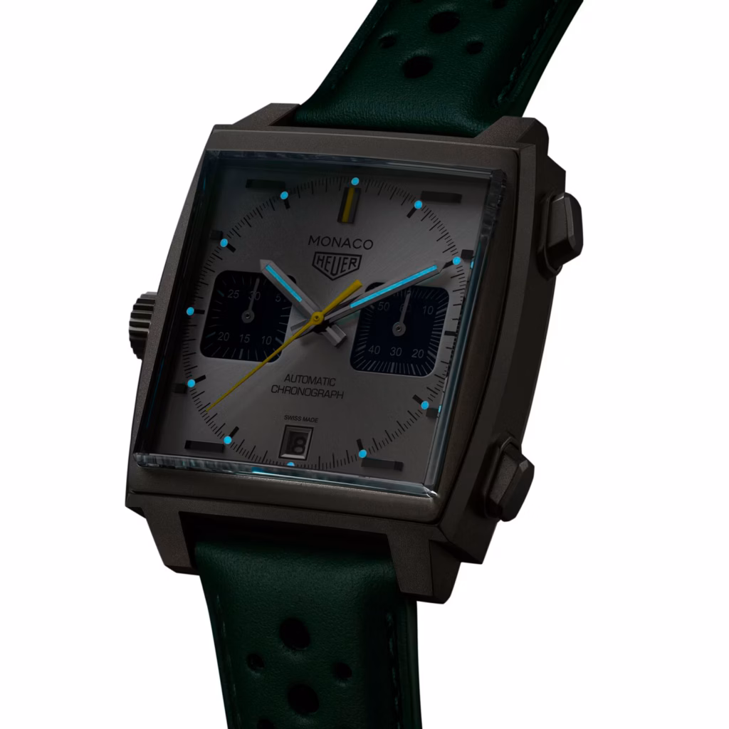 TAG Heuer Monaco Chronograph Racing Green 39mm Mens Watch CAW218E.FC6565