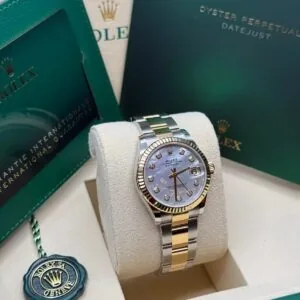 RLX Datejust m278273-0027/0028 31mm White Mother-of-Pearl Dial Stainless Steel and Yellow Gold Oyster Watch