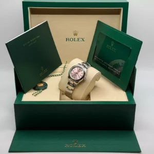 RLX Oyster Perpetual 31mm 276200-0009 Pink Dial Oyster Stainless Steel Bracelet