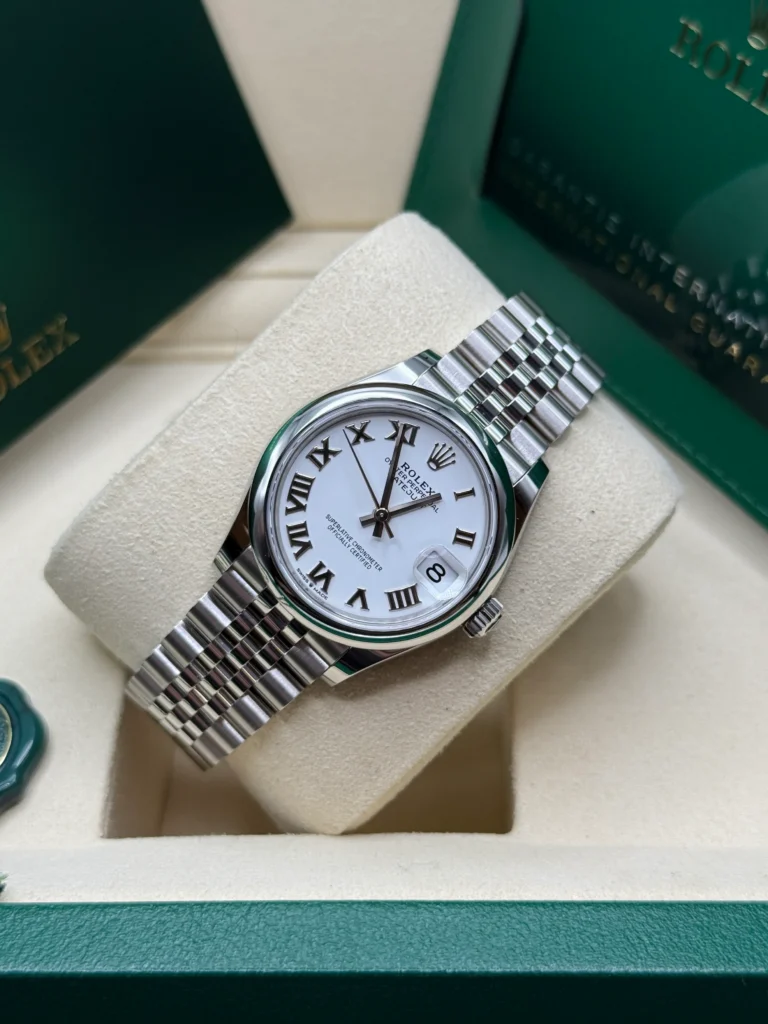 RLX Datejust m278240-0003/0004 31mm White Roman Domed Bezel Oyster Oystersteel