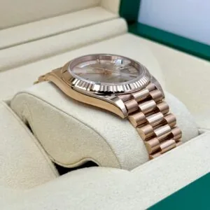 RLX Day-Date "President" 40mm Everose Gold Sundust Roman Dial - 228235