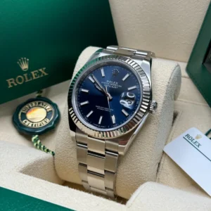 RLX Datejust 41mm 126334 Blue Index Oyster Stainless Steel Men’s Watch