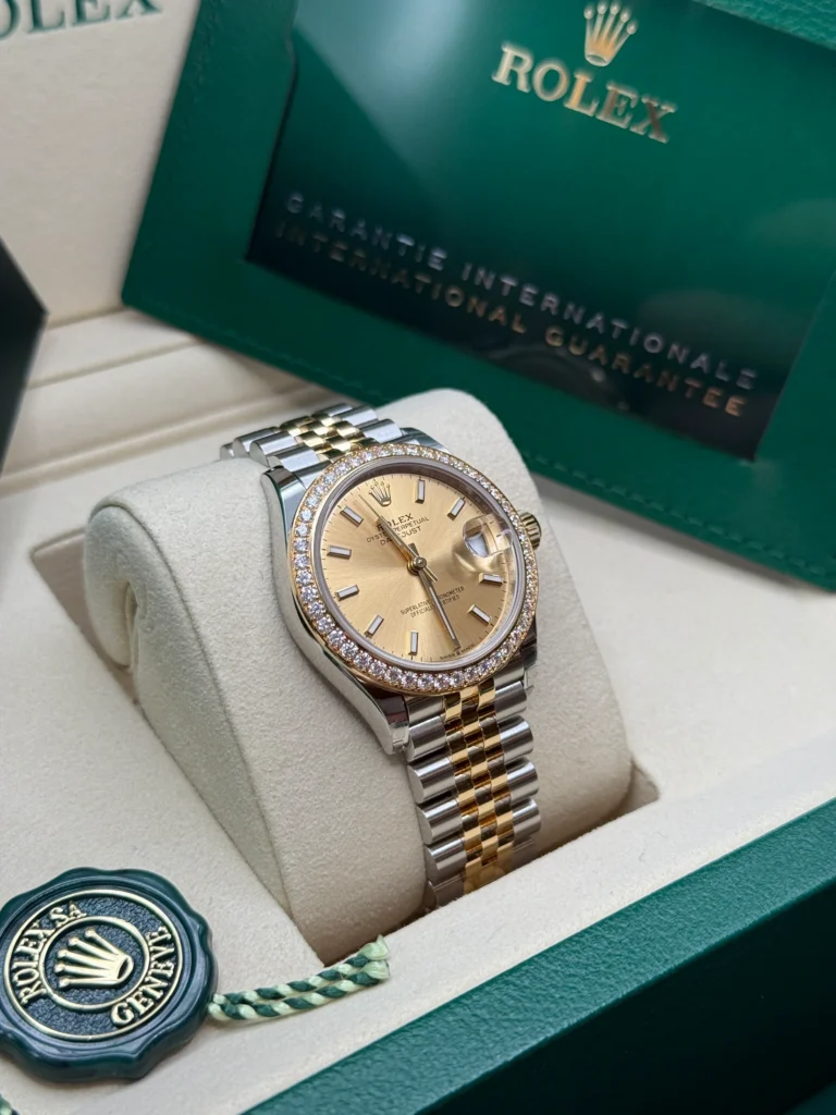 RLX Datejust m278383-0013/0014 31mm Champagne Dial Oyster Bracelet