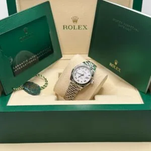 RLX Lady-Datejust 31mm 279174 White Roman Dial Oyster Bracelet