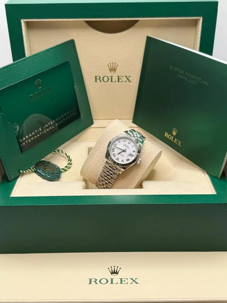 RLX Lady-Datejust 31mm 279174 White Roman Dial Oyster Bracelet