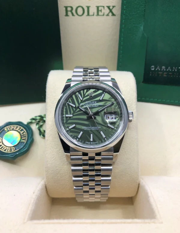 RLX Datejust 36mm 126200 Green Dial Watch