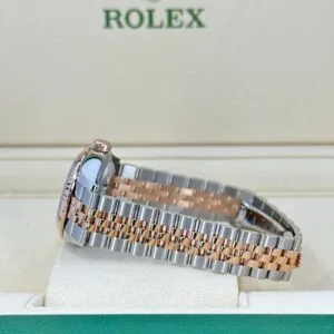 RLX Lady-Datejust 31mm 279171 Chocolate Roman Oyster Stainless Steel and Rose Gold