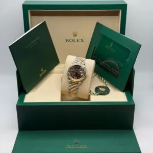 RLX Datejust m278273-0017/0018 31mm Dark Grey Dial Stainless Steel and Yellow Gold Oyster Watch