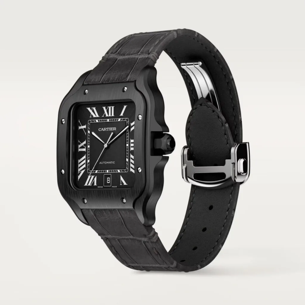 Cartier Santos de Cartier Large Model Black ADLC WSSA0039 - United Luxury
