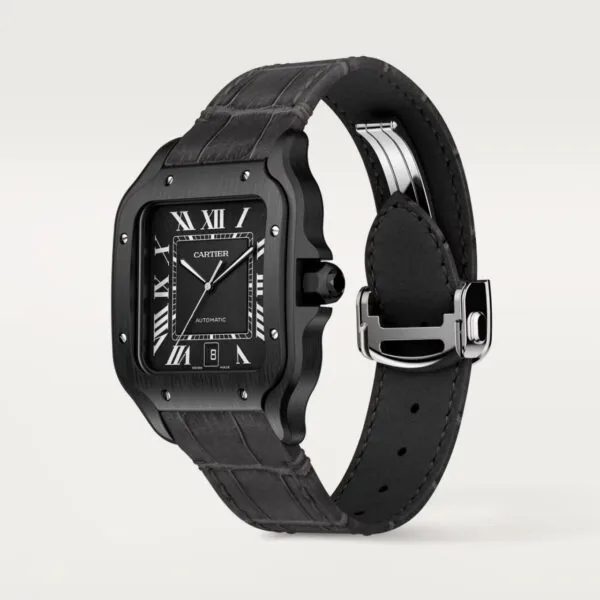 Cartier Santos de Cartier Large Model Black ADLC WSSA0039 - United Luxury