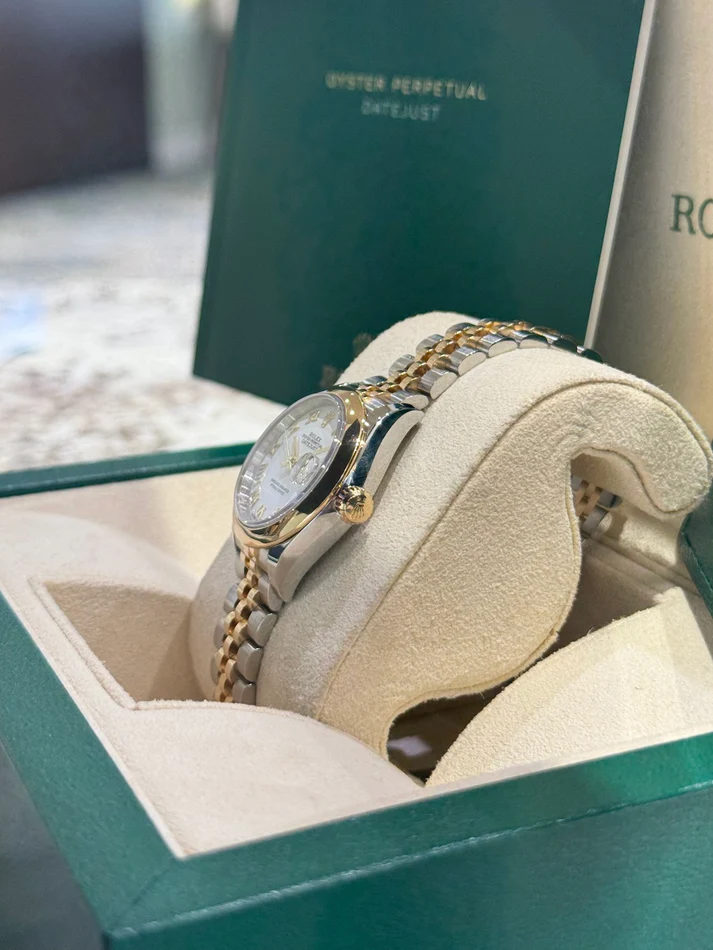 RLX Lady-Datejust 31mm 279163 White Roman Dial Oyster Bracelet