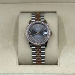 RLX Datejust m278381-0029/0030 Slate Roman Diamond Dial Diamond-Set Bezel 31mm
