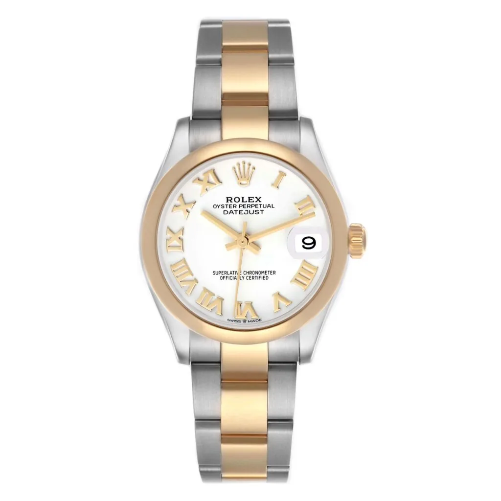RLX Datejust m278243-0001/0002 31mm White Dial Yellow Rolesor Oyster Watch