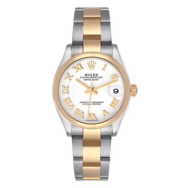 RLX Datejust m278243-0001/0002 31mm White Dial Yellow Rolesor Oyster Watch