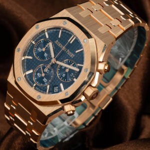 A&P ROYAL OAK Pink Gold “Bleu nuit nuage 50” Dial CHRONOGRAPH 41mm