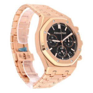 A&P ROYAL OAK Pink Gold Black Dial CHRONOGRAPH 41mm