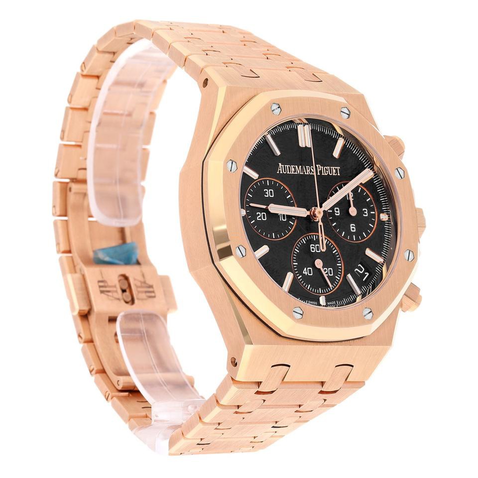 A&P ROYAL OAK Pink Gold Black Dial CHRONOGRAPH 41mm
