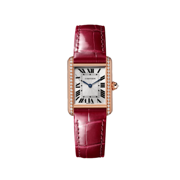 Tank Louis Cartier Watch Small Model Diamond Red WJTA0037 - United Luxury