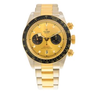 TUDOR Black Bay Chrono S&G Steel and 18ct Yellow Gold Bracelet Watch M79363N-0007