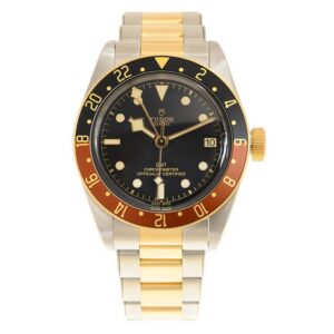 TUDOR Black Bay GMT S&G Steel and 18ct Yellow Gold 41mm Bracelet Watch M79833MN-0001