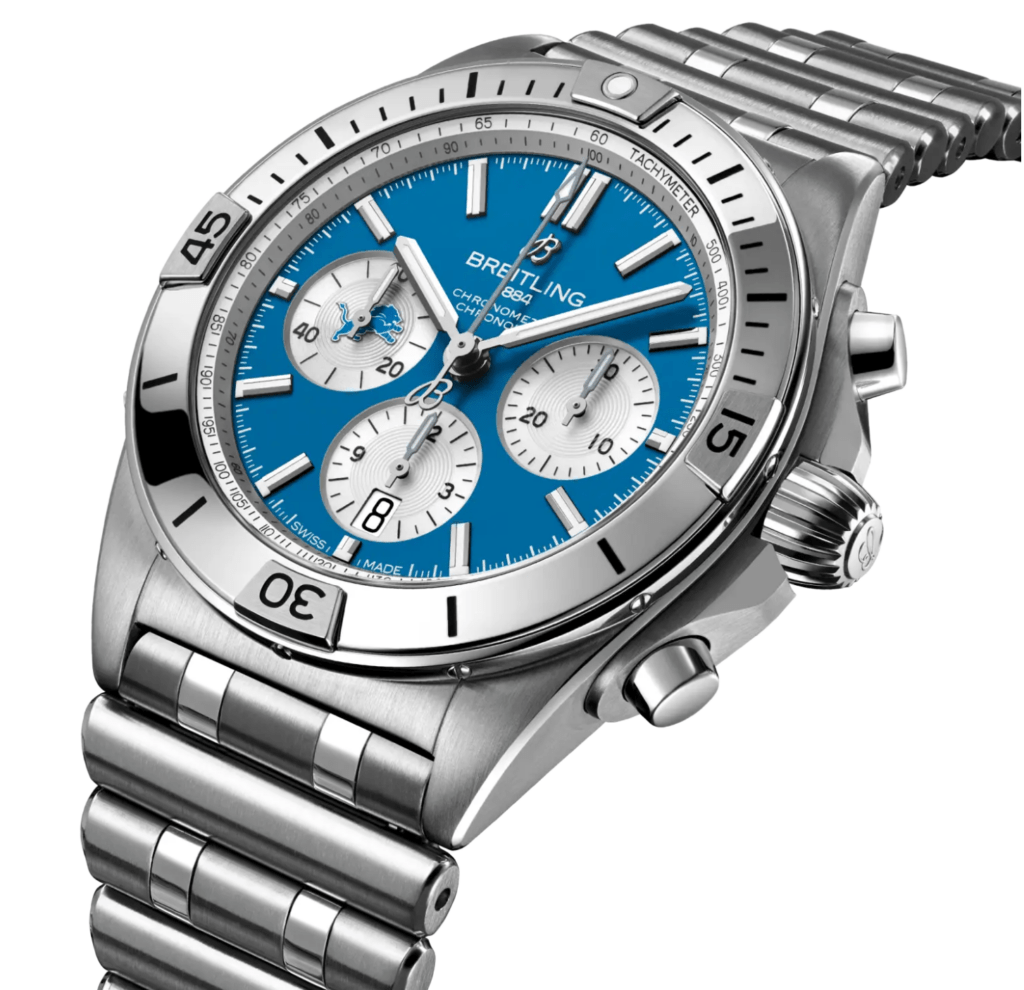 Breitling Chronomat B01 42 NFL Detroit Lions Edition AB01342B1CCA1