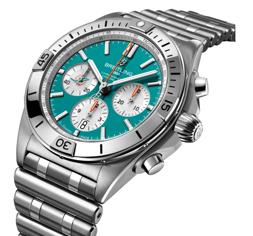 Breitling Chronomat B01 42 NFL Miami Dolphins Edition AB01342B1L2A1